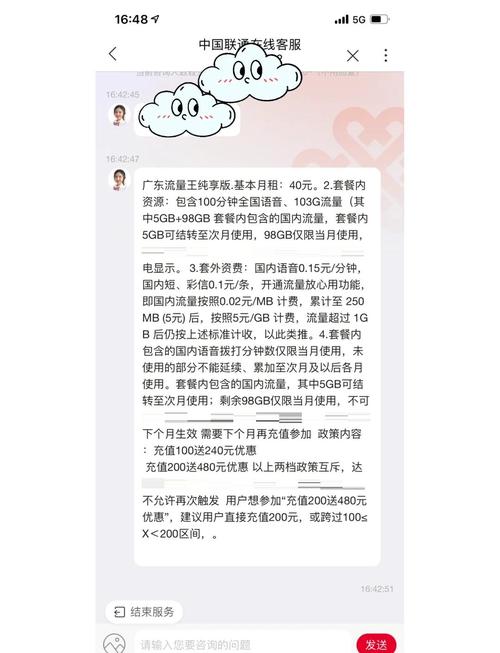 联通纯享版套餐30元享103g流量