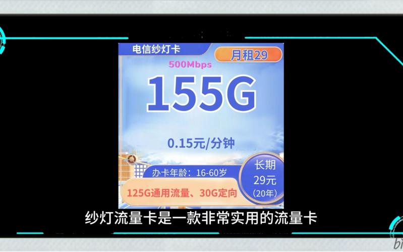 电信纱灯卡29元155g5g黄金速率