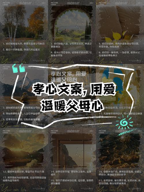 孝心文案用爱温暖父母心