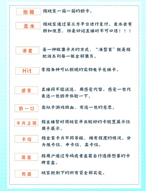 拆卡直播黑话大揭秘