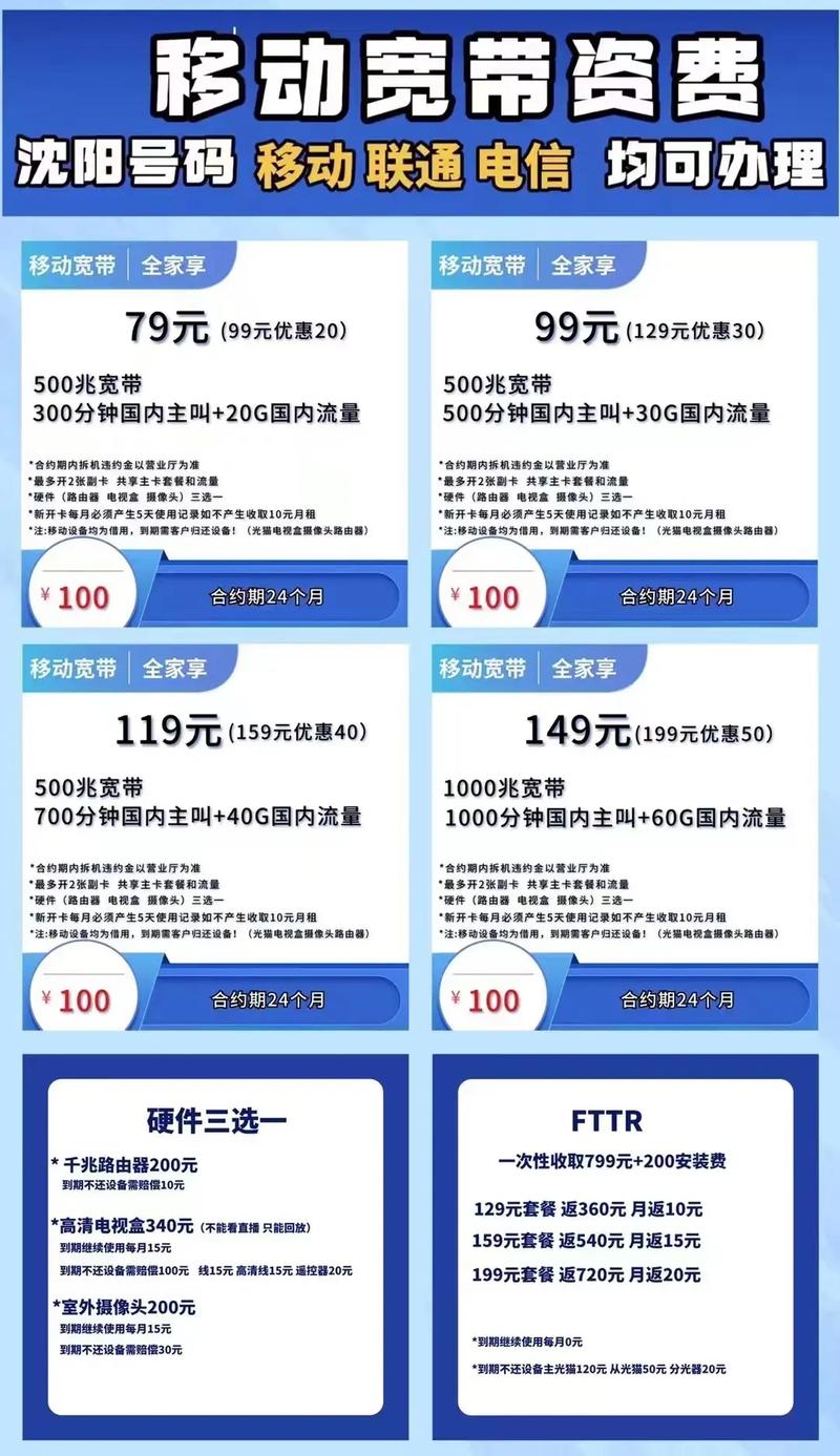 沈阳移动全家享宽带一人付费全家享新版资费更优惠 创作灵