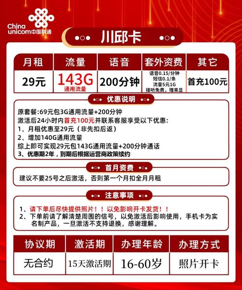 联通新上线大流量套餐你怎么看