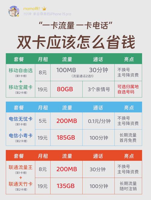 双卡省钱攻略保号 副卡大流量卡搭配