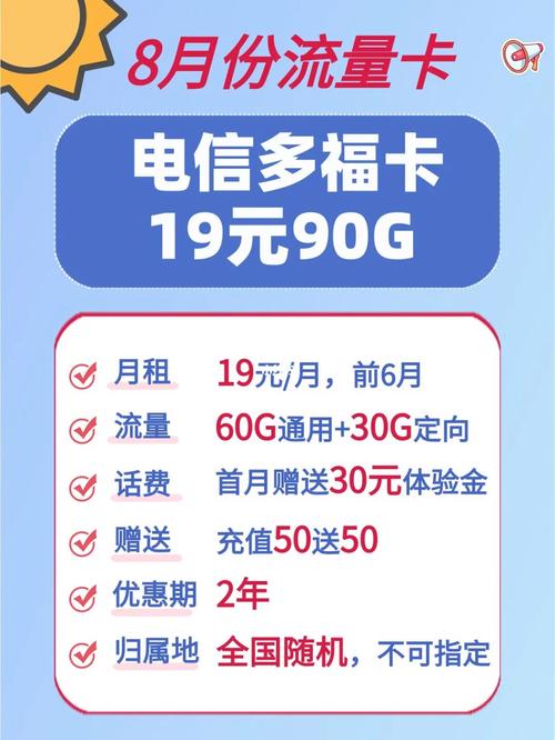 套餐亮点90g流量包含60g通用流量和30g定向流量第1个月赠送