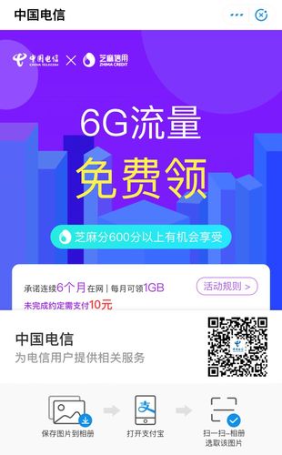 电信zfb免费送流量啦