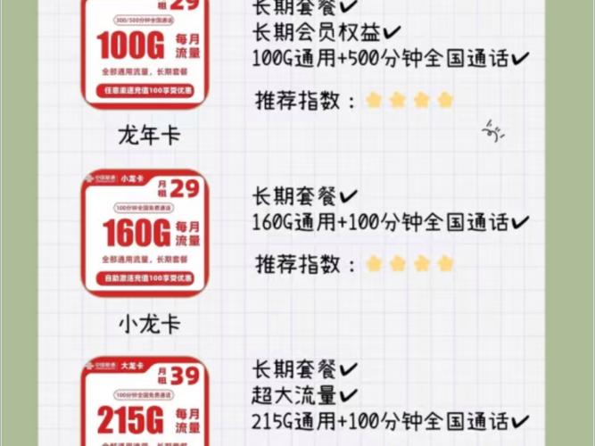 联通神卡联通小龙卡联通大龙卡联通龙年卡官方可查长期套餐可以