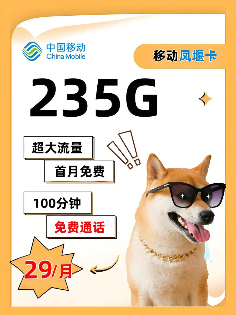 中国移动29元月租235g流量卡来啦