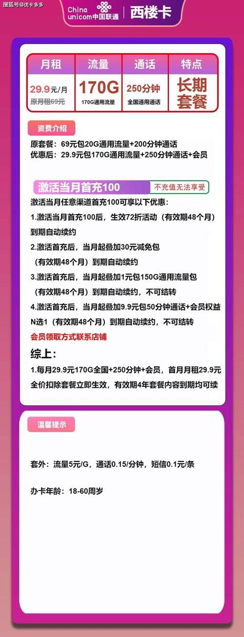 联通王卡20套餐全场景避坑指南卡之领地手把手教你薅羊毛