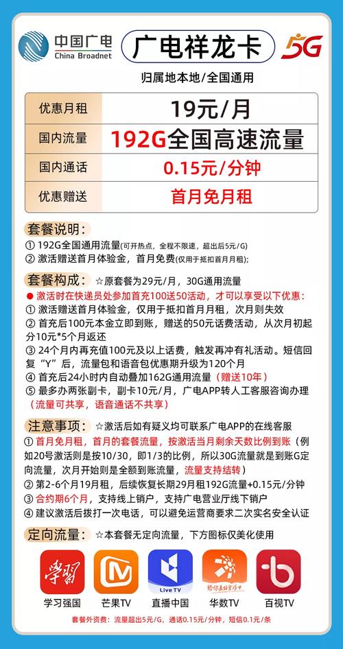 广电祥龙卡可以开副卡吗？实测19元月租192G流量，全家共享的隐藏羊毛攻略来啦