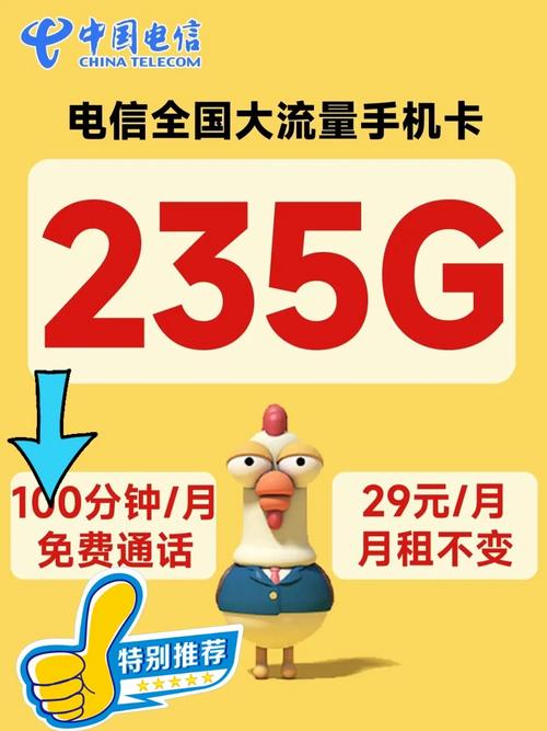 电信王炸套餐29元235g 100分钟冲