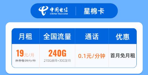 240g流量仅19元长期有效网友们还是电信最良心用户优惠套餐