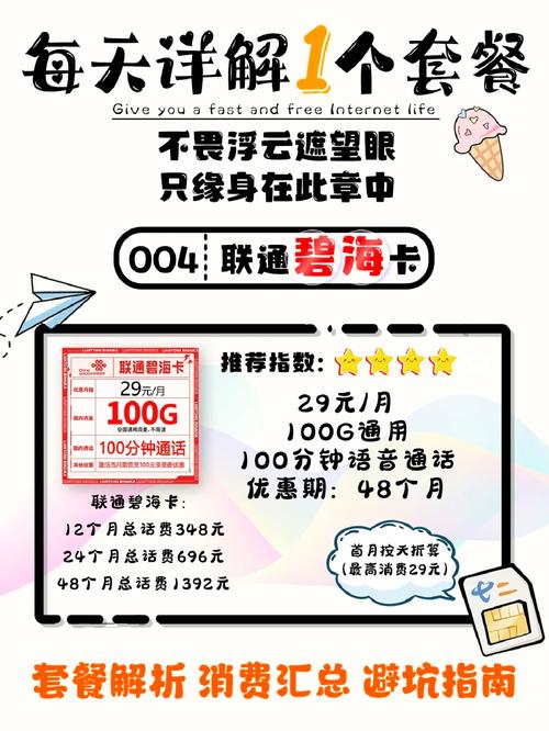 四期联通碧海卡套餐详解避坑指南