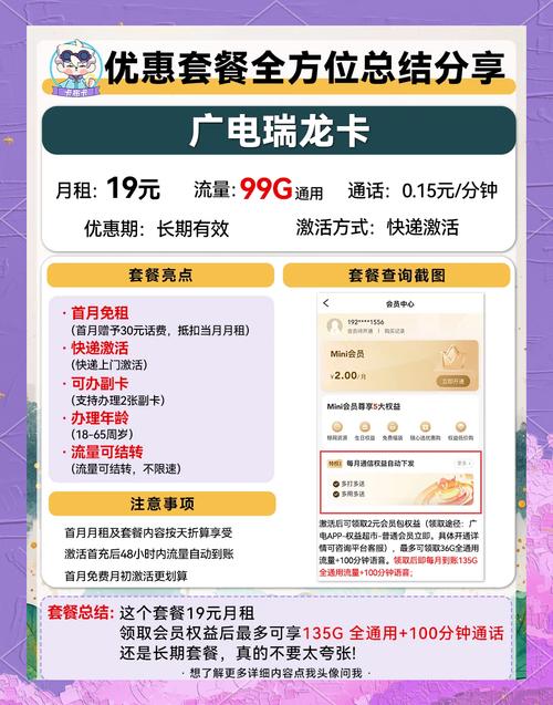 广电流量卡19元畅享99g大流量