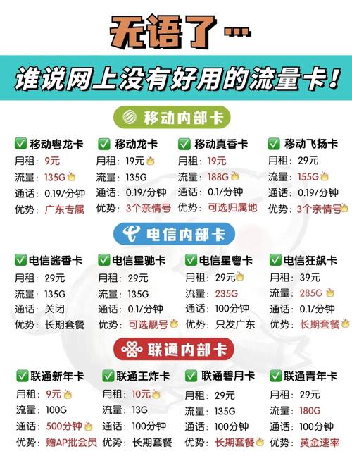 别急今天就来给大家揭秘那些被吹得天花乱坠的流量卡看看它们到底值