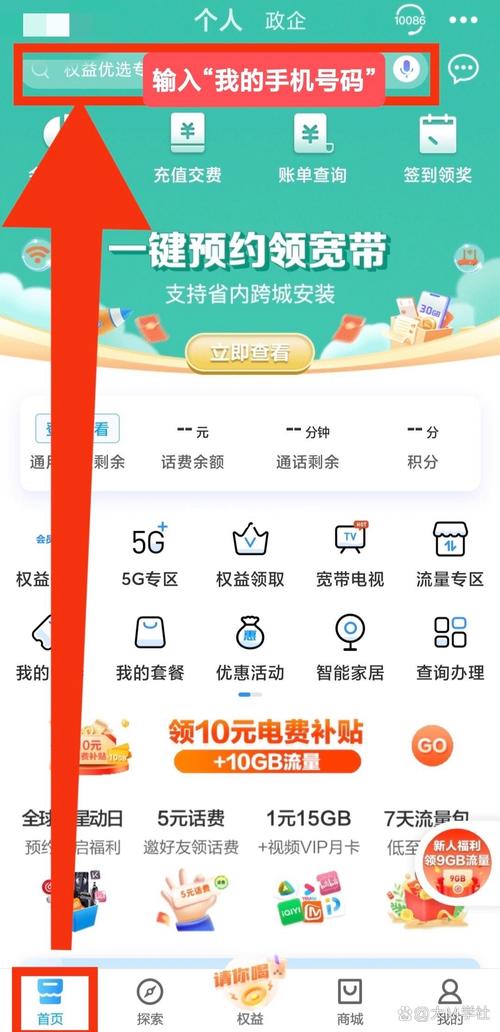 官方app查询中国移动详细电话卡号码