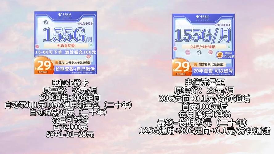 29元二十年长期电信流量卡快来看啊