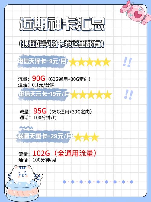 精选亲测流量神卡直接抄作业