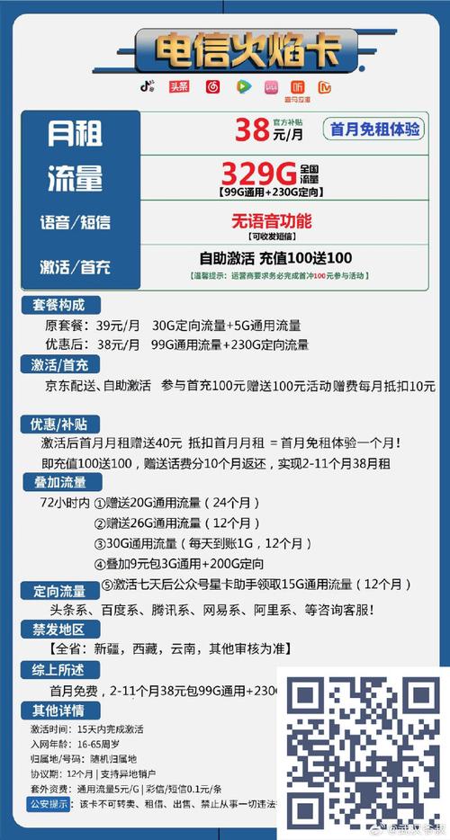电信笑颜卡19元月包150g通用流量 30g定向流量 通话0