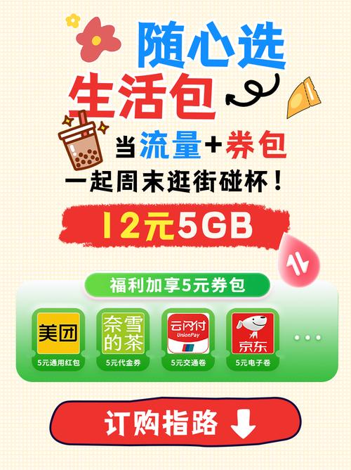 5gb流量 5元奶茶券云盘大空间周末马路漫游就带上这些