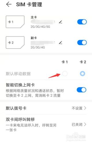 彻底关闭卡2流量