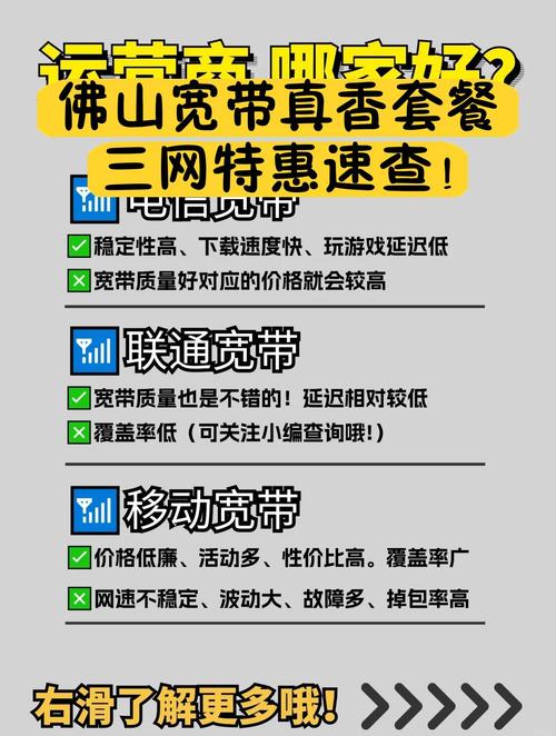佛山宽带真香套餐三网特惠速查