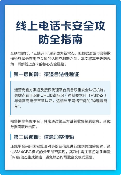线上电话卡安全攻防全指南 互联网时代云端开卡面临数据泄露与套餐