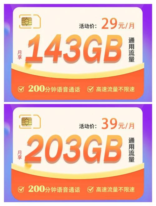 联通143g203g超大通用流量合集