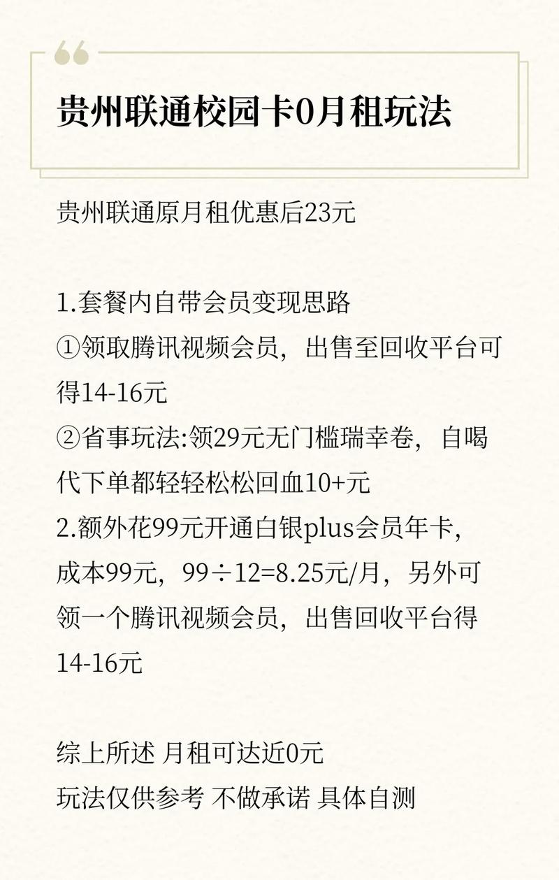 一个可以薅羊毛的神卡贵州联通羊毛玩法优点多多就是每
