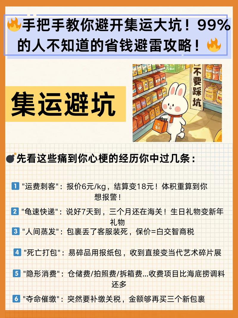 血泪经验贴手把手教你避开集运大坑姐妹们