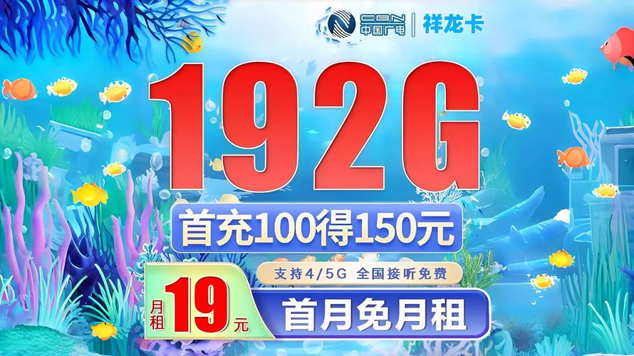 广电祥龙卡19元192g流量 流量支持结转