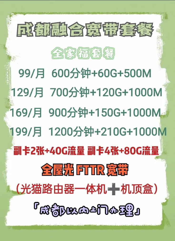 成都融合宽带办理冰激凌套餐联通冰激凌vip终身折扣活动持