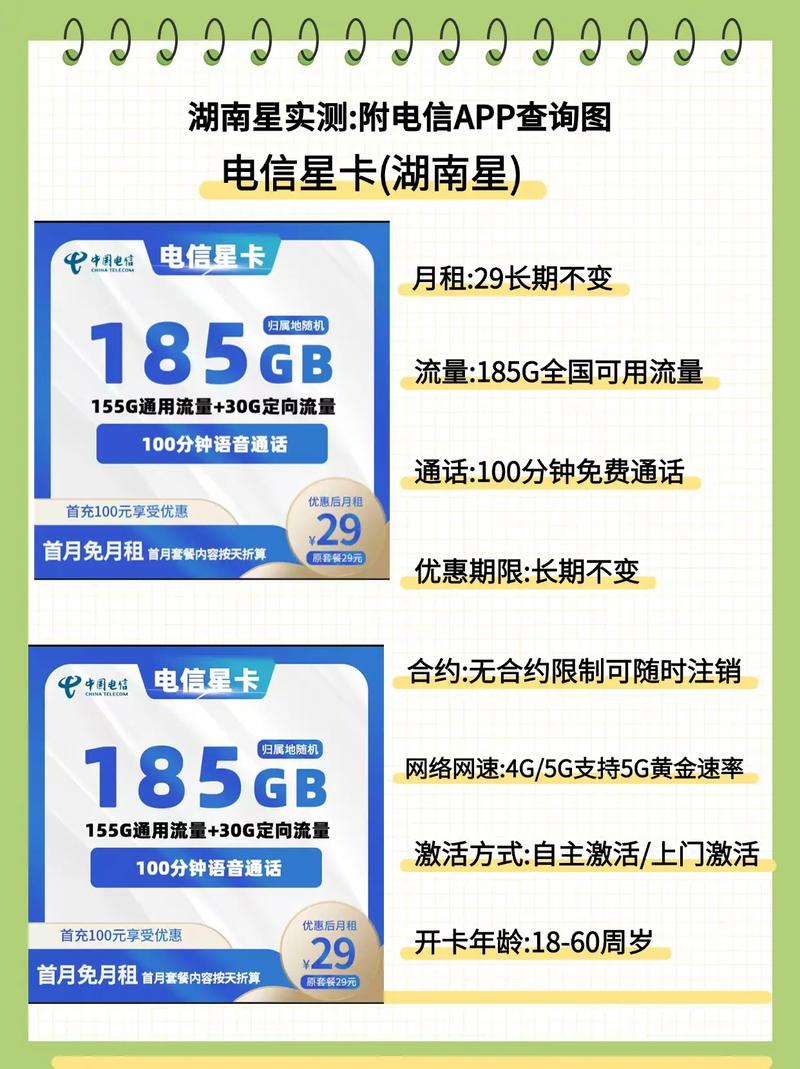 电信湖南星真的香麻了实测分享月租长期只要2