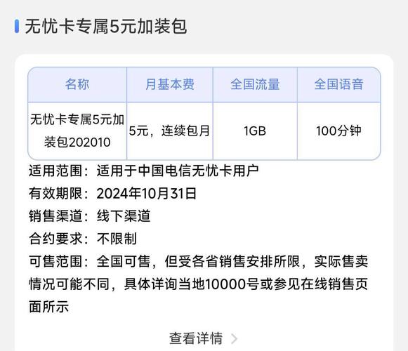 江苏电信没有无忧卡加装包