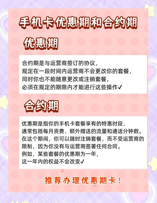 今天我们来详细讲解一下手机卡的优惠期和合约期帮助大家避免踩坑