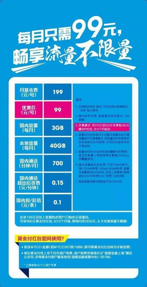 电信99元套餐介绍性价比高适合日常使用