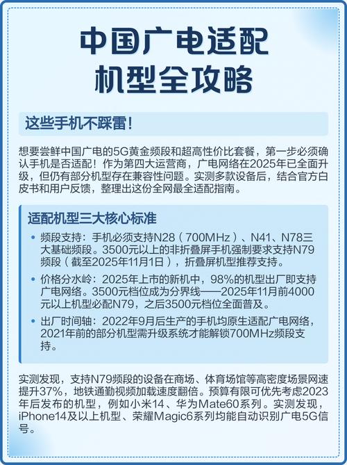 中国广电适配机型全攻略这些手机不踩雷