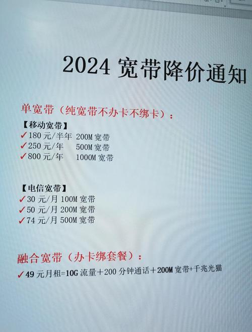 2024年宽带价格大揭秘