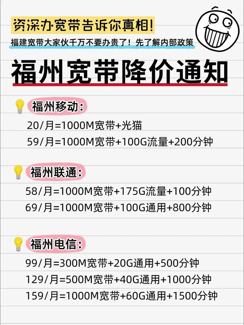 福州宽带降价通知福建宽带大家伙千万不要办贵了资深人士