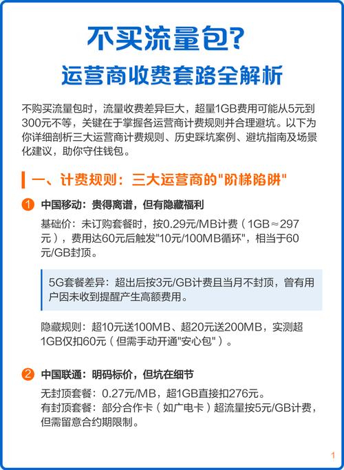 不买流量包运营商收费套路全解析