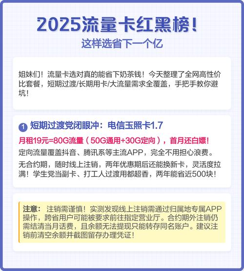 2025流量卡红黑榜这样选省下一个亿
