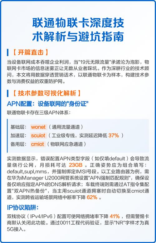 联通物联卡深度技术解析与避坑指南