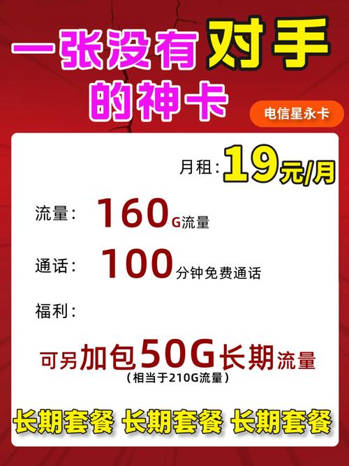 19长期160g流量100分钟通话没有对手的神卡