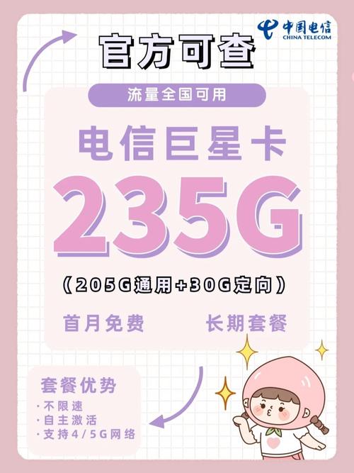 电信29元235g长期套餐上线学生党闭眼入