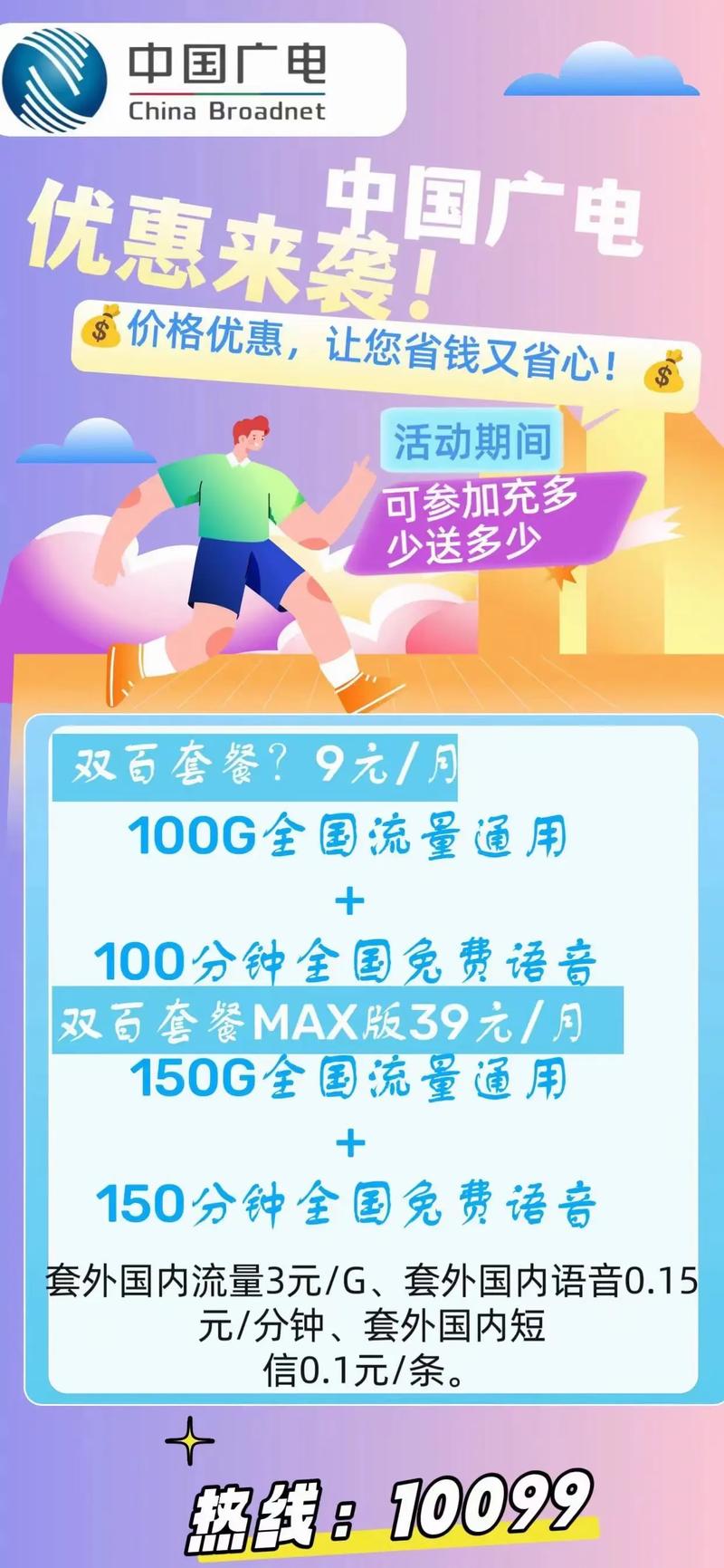 中国广电5g双百套餐20流量卡
