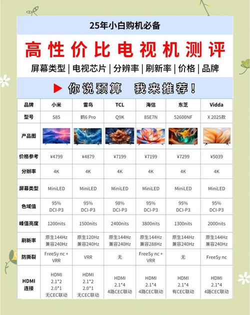 新手必看电视性价比之选揭秘