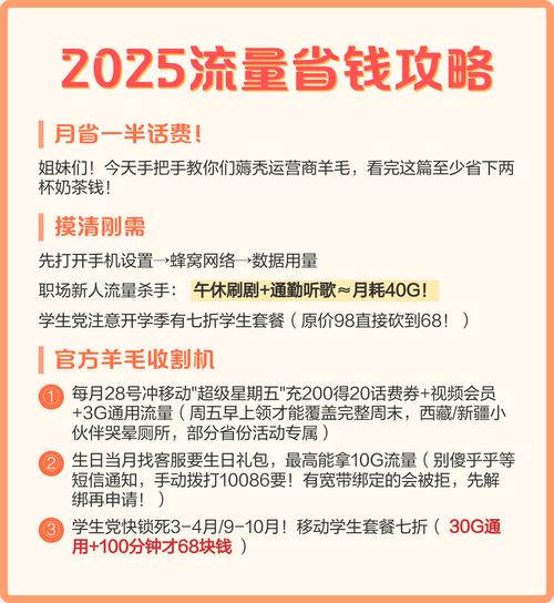 9 52025流量省钱攻略月省一半话费