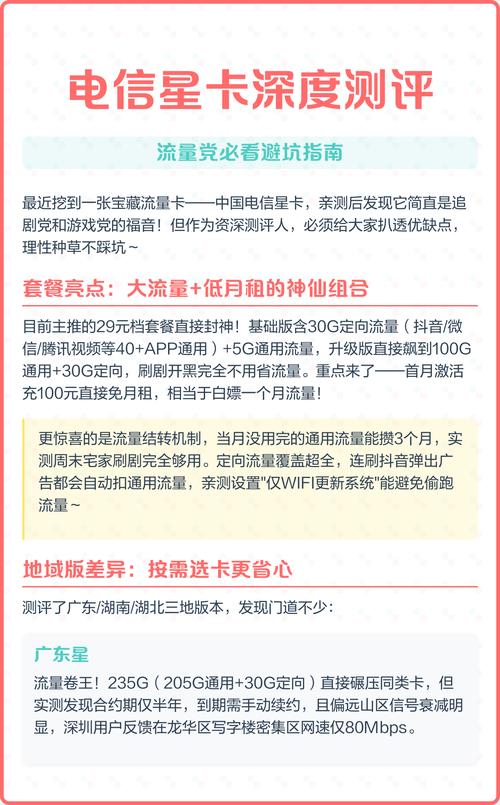 电信星卡深度测评  流量党必看避坑指南