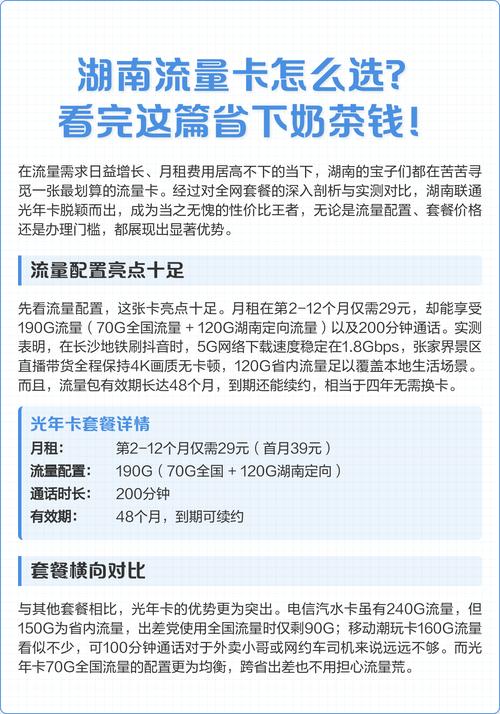 月租首年29元享190g流量70g全国 120g湖南定向及200分钟通话实测5g