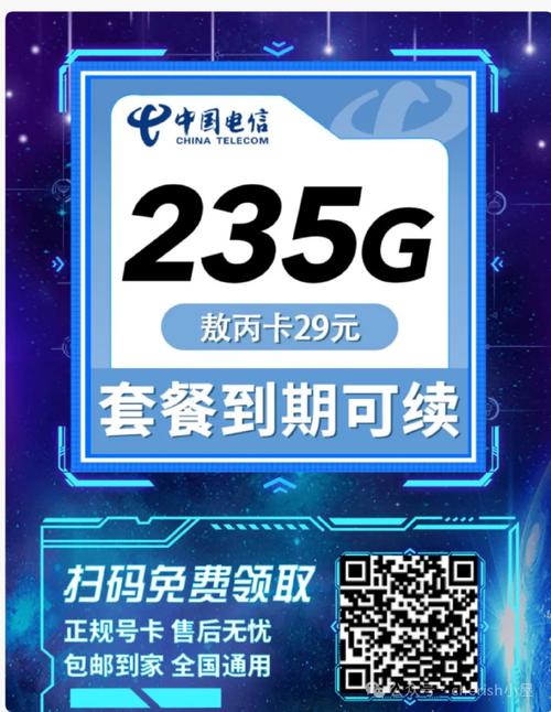 电信敖丙卡29元235g归属地广东不发地区北京新疆西藏云南河南