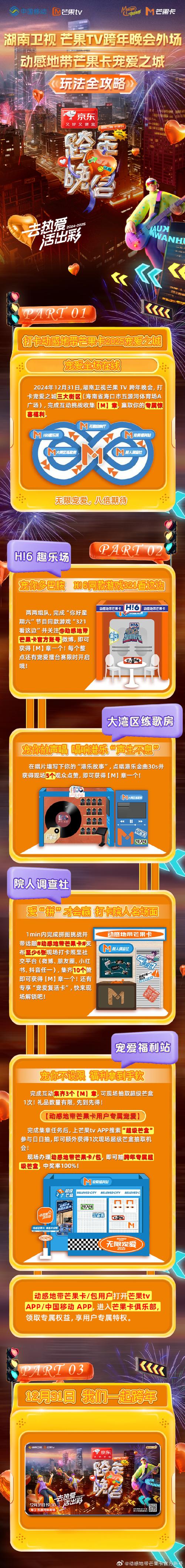 湖南卫视跨年晚会动感地带芒果卡动感地带芒果卡